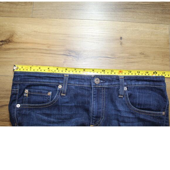 AG Adriano Goldschmied The Stevie Slim Straight Jeans Medium Wash Women Size 31 - Picture 4 of 9